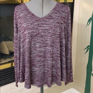 NWOT Aerie V Neck Oversized Flared Sweater Top